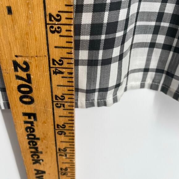 Lucky Brand Top Women’s Small Western Plaid Ruffle Edge Feminine Equestrian - Picture 9 of 10